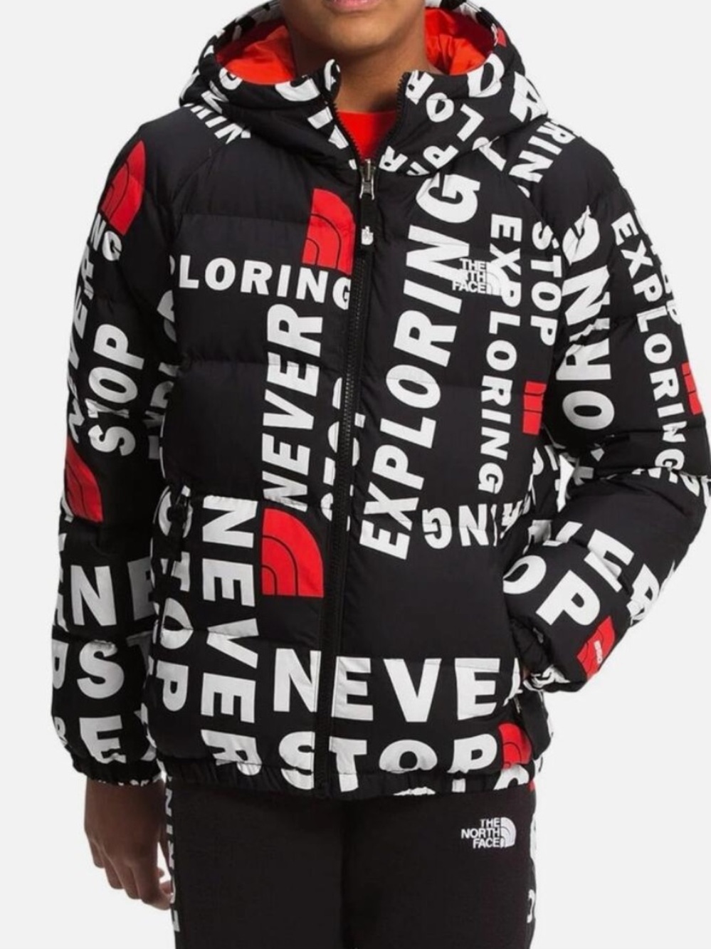 The North Face Boys Printed Hyalite Reversible Down Jacket | S 7/8